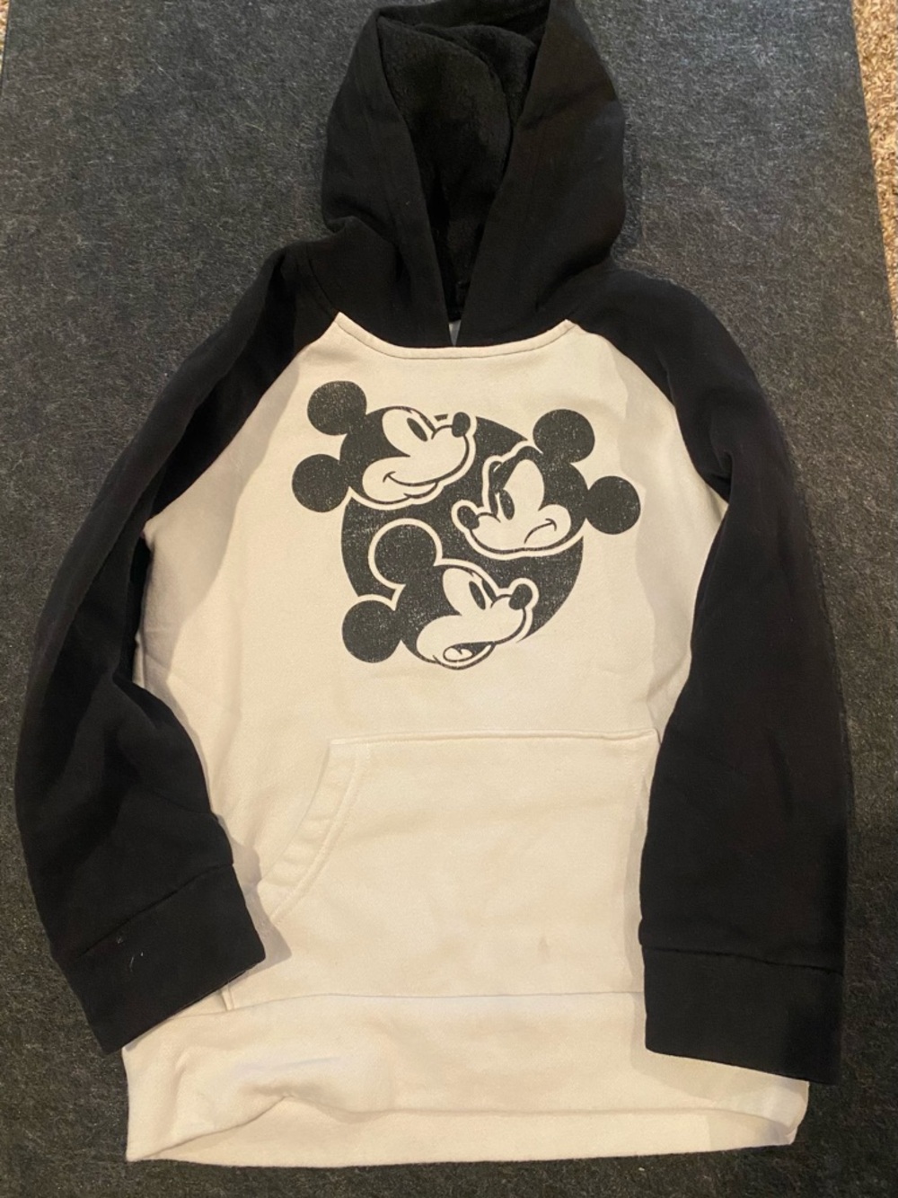 jumping beans Black & Cream Mickey Mouse Hoodie Sweatshirt